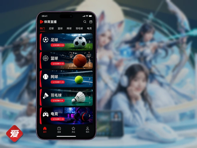 装爱游戏 APP，精彩比赛不缺席